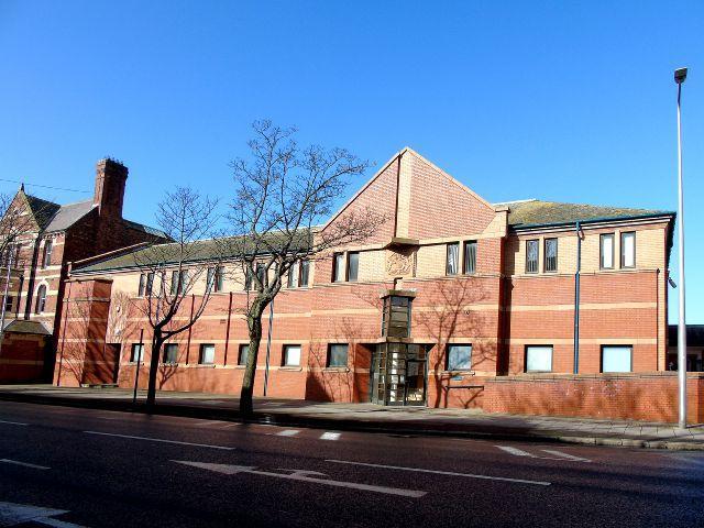 Exterior view of Barrow-in-Furness County Court and Family Court building, Abbey Road, Barrow in Furness